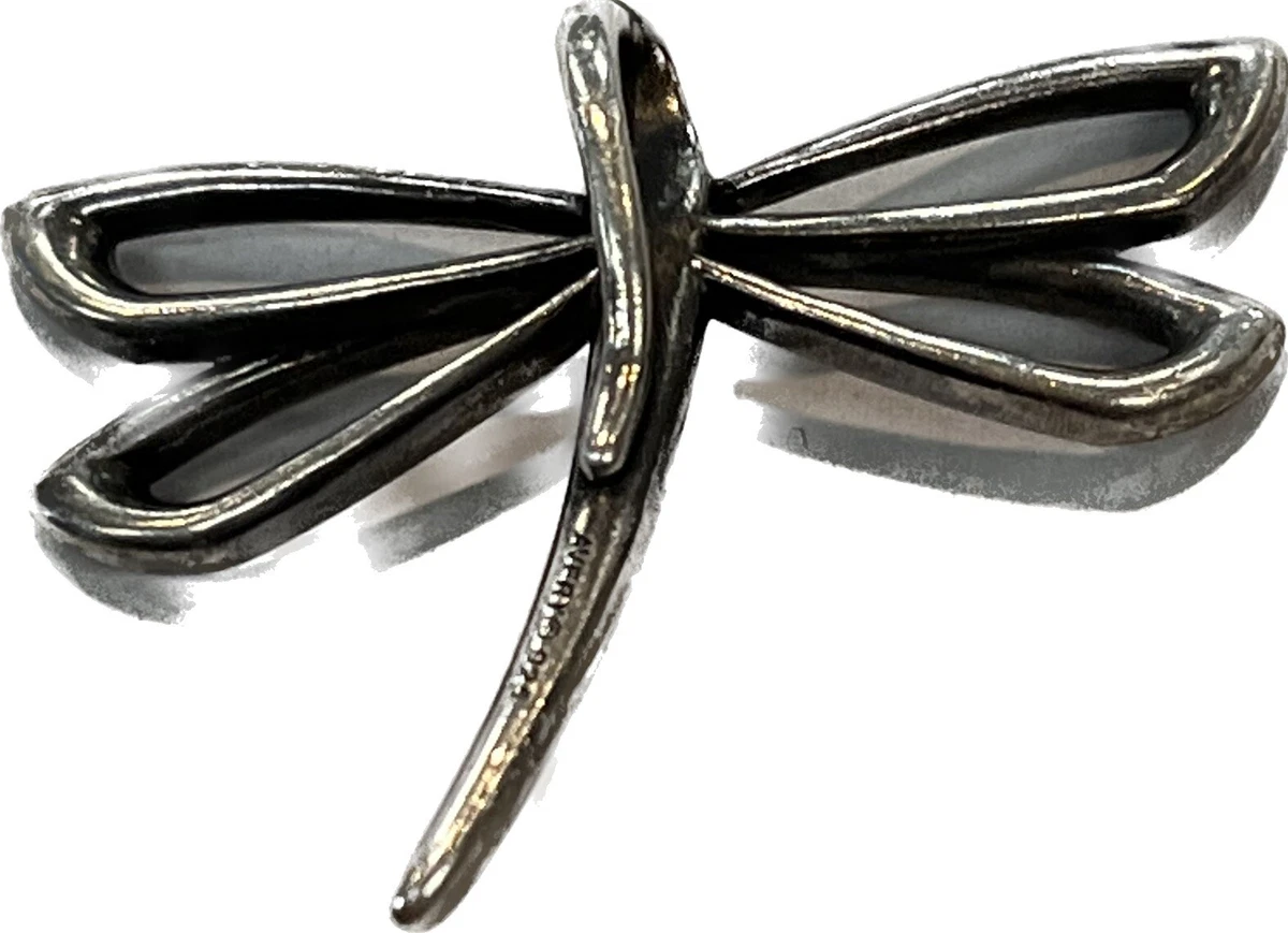 James Avery RETIRED 925 Sterling Signed DRAGONFLY PENDANT Charm eBay