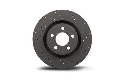 Hawk Performance Brakes Talon Cross-Drilled and Slotted and HPS 5.0 Brake Pad...
