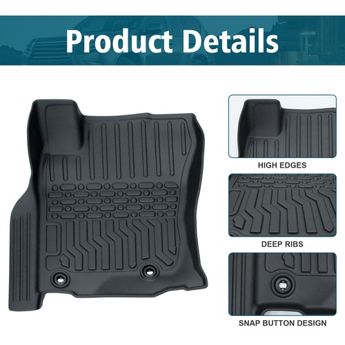 Car Floor Mats All-Weather For 2014-2022 Lexus GX460 & 2014-2023 Toyota 4Runner - Foto 8 di 10