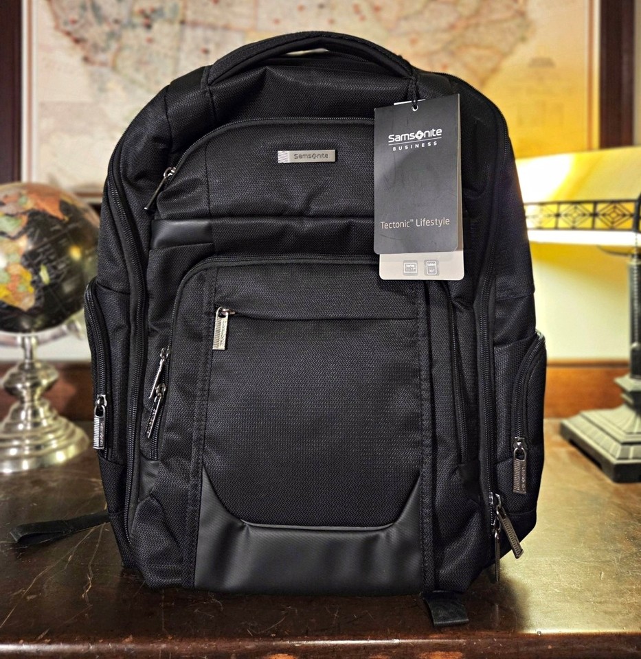 Samsonite Tectonic Sweetwater Backpack Padded 17in Laptop Polyester Black