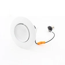 Satco 9.5W Round LED Gimbal Retrofit 4" Downlight Dimmable 600lm 2700K S29466