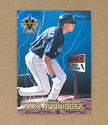 2000 Vanguard - High Voltage - Gold - Alex Rodriguez - #34 - Mariners - NrMt