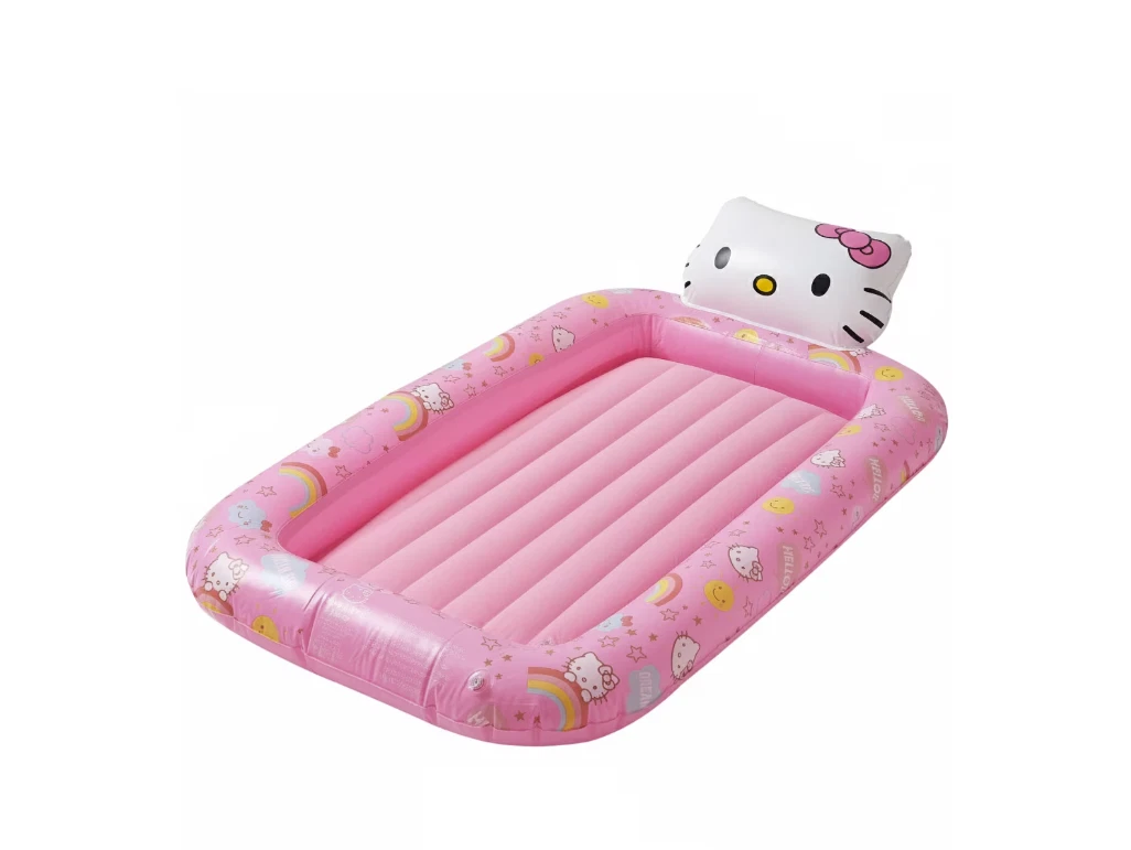 Hello Kitty Kids Inflatable Travel Bed Pink Portable Twin Air Mattress