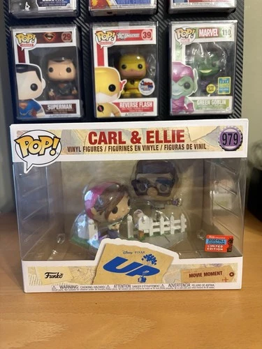 Funko Pop! Disney Pixar Up Carl and Ellie 2020 NYCC Fall Exclusive #979 W/ Case
