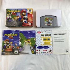 Mario Kart 64 (Nintendo 64 N64) Complete In Box CIB Works Authentic