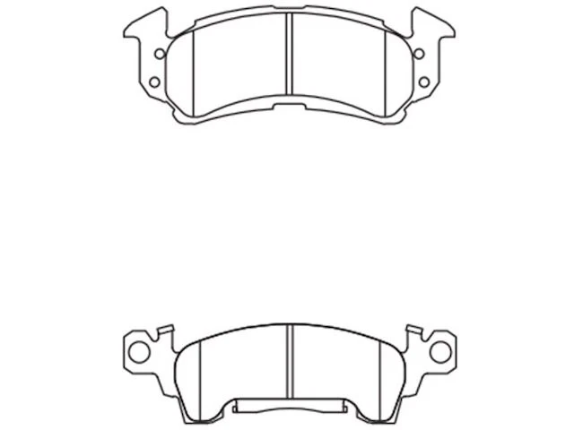For 1972-1978 Buick Riviera Brake Pad Set Front Hawk 68787TDRS 1973 1974 1975 - Image 3 of 3