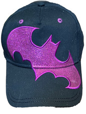RARE Batman DC Comics Hat Glitter / LOGO YOUTH Size Adjustable BOX SHIPPED