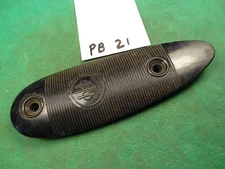 Beretta Shotgun Buttplate 1.69" x 5.15" Curved Plastic #PB21