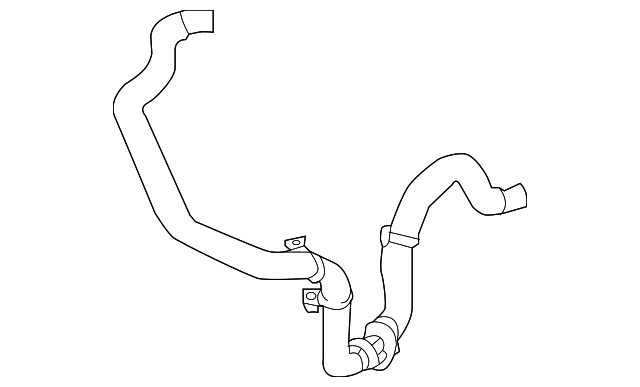 Genuine Nissan Water Hose 21534-4BC0A