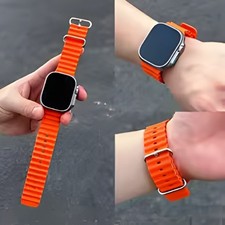 Official Ocean strap for Apple watch bands Ultra 3 2 49mm 46mm 44mm 40mm 42 41 4