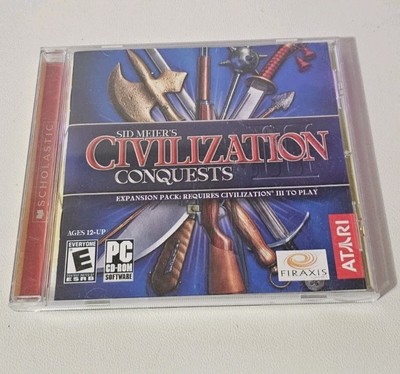 2003 Sid Meier s Civilization III: Conquests PC CD-ROM and Case Preowned No Box 