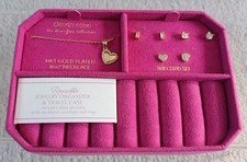 Devine Rose Schmuck Orginizer & Reiseetui enthält Ohrringe & Halskette Brandneu mit Karton