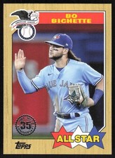 Bo Bichette 2022 Topps Series 2 # 87AS-41 1987 Topps All Star Toronto Blue Jays
