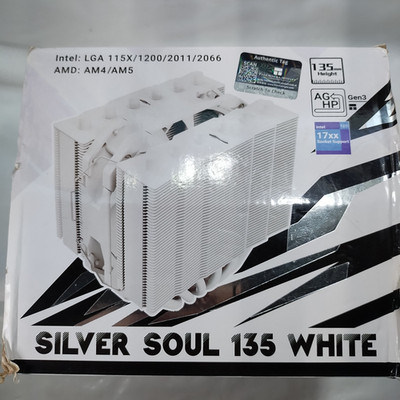 Thermalright Silver Soul 135 White CPU Cooler Dual Towers 6 Heat Pipes 120mm Fan
