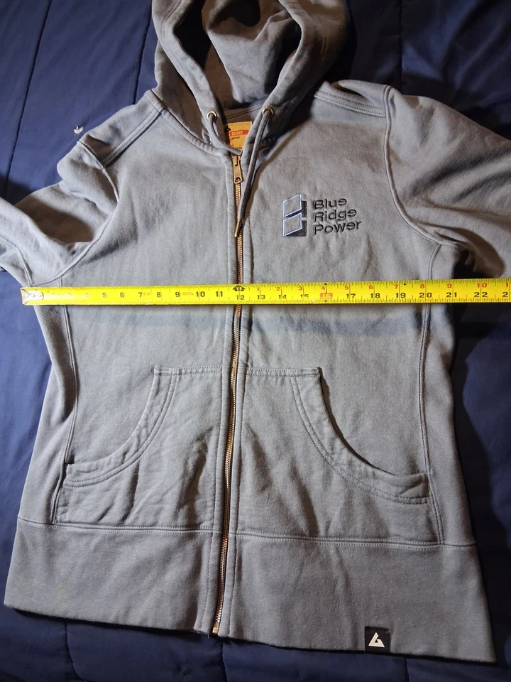 Sudadera con Capucha American Giant Gris Cremallera Hecha en EE. UU. Para Mujer XL Peso Pesado Foto 2 de 4