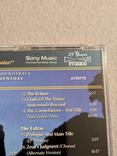 Clash Of The Titans - Rosenthal (2010, 2-CD Set) Intrada #150 London Symphony - Picture 8 of 8