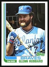 1982 Topps #482 Glenn Hubbard Free Shipping