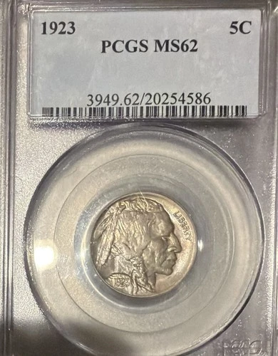 PCGS 1923 MS62 Buffalo Nickel 5C