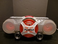 Sony Xplod CFD-G505 AM/FM Radio and CD Cassette Player Boom Box Tested Read