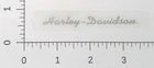 Harley-Davidson Script Logo Vinyl Motorcycle Tank Helmet Silver Sticker Decal
