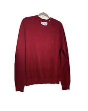 Original Penguin Mens Long Sleeve Ribbed Crew RED Pullover Sweater NWT Sz XL