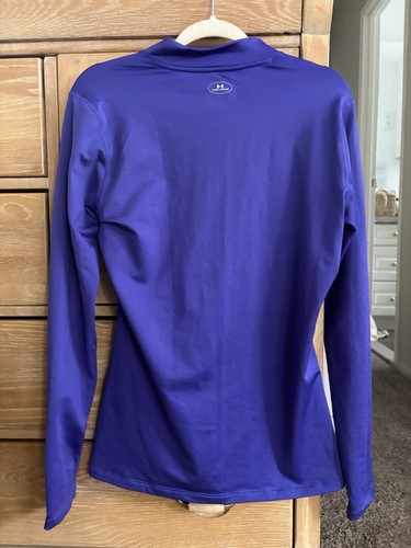 Under Armour Damen FAB! Tailliertes Coldgear Top mit Stehkragen in Grape Purple XL - Bild 3 von 4