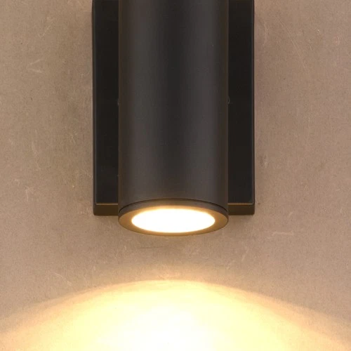Vaxcel Lighting T0551 Chiasso 2 Light 8" Tall LED Outdoor Wall - Black - Picture 3 of 9