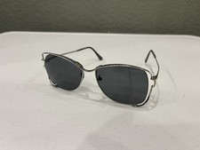 Vintage Tura Sunglasses Frames Only Silver Full Rim Wire Made In Japan