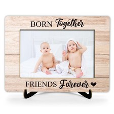 Baby Picture Frame for Twins - Photo Frame With Stand, Gift for Boy Girl, Mom...