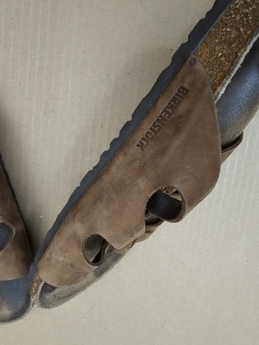 Birkenstock Florida SFB Women's Size 40 Regular Width Brown Leather Slip On - Picture 5 of 9