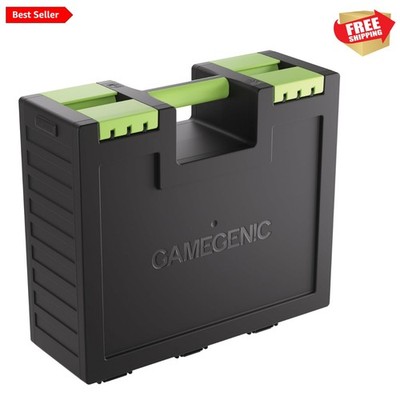 Innovative Double-Sided Game Storage Case for Easy Access 19 Compartment Design