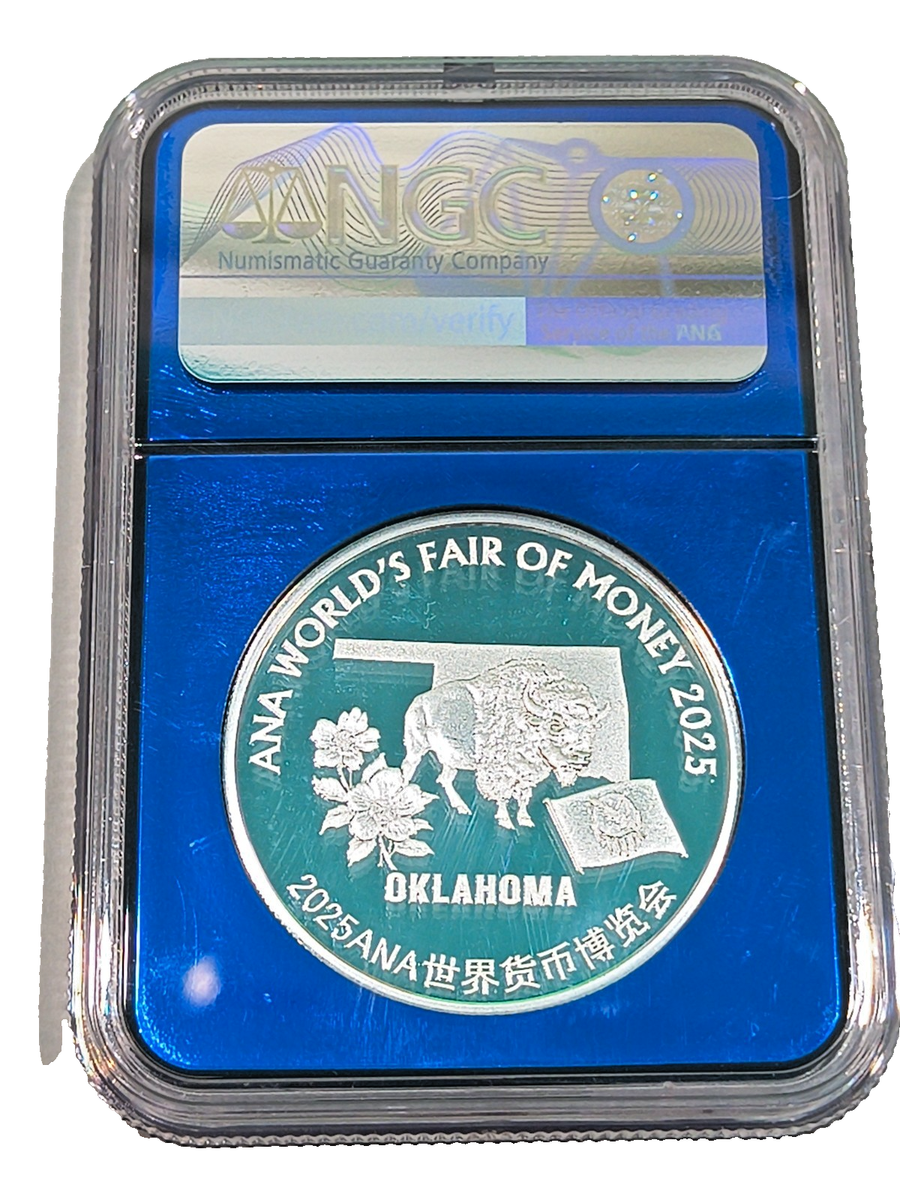 2025 China Show Panda 1oz Silver ANA World's Fair of Money