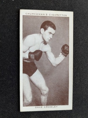 1938 Churchman Boxing Personalities Card # 9 Dave Crawley (EX)