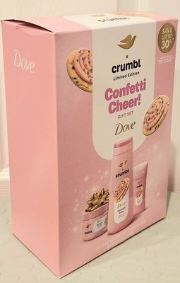 New Dove X Crumbl Limited Edition Confetti Cake Cheer! Body Care