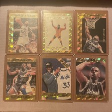 Shaquille O’Neal Promo Card Lot Shaq Attack/ROTY/AllStar #1-6 Gold Complete Set