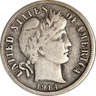 1914-S Barber Dime