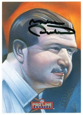 1992 Pro Line Profile HOFer Mike Ditka - Chicago Bears Autograph 5/9