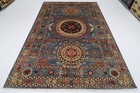 7 x 10 ft Oriental Suzani Gray Area Rug Afghan Hand Knotted Veg dye Wool Rug