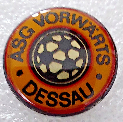 DDR Abzeichen Nadel Brosche Pin Sport Fußball ASG Vorwärts Dessau