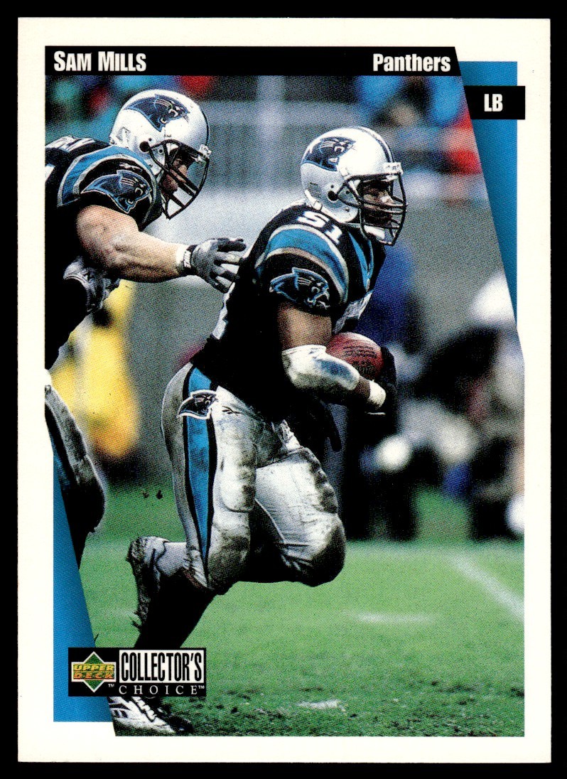 1997 Collector's Choice Sam Mills Carolina Panthers #236 16372