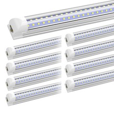 2ft 3ft 4ft 5ft 6ft 8ft Led Shop Light Fixture T8 6500k Ceiling Tube Light Bulbs