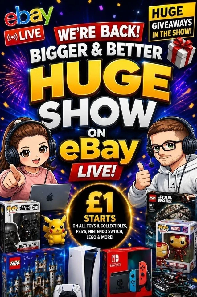 Huge Live Show! £1 Consoles, LEGO, Pokémon, Funko & Toys