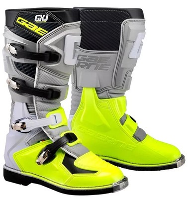 GAERNE GELÄNDEWAGENSTIEFEL MX KINDER GX-J GREY BLACK YELLOW FLUO
