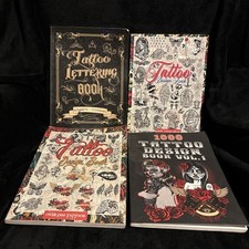 4 Tattoo Design Lettering Books Over 3700 Tattoo Ideas by Rama, J. Fabian