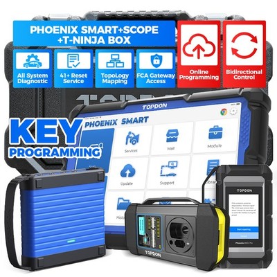 2026 TOPDON Phoenix Smart + Scope + T-Ninja Box Advanced OBD2 Scanner All System