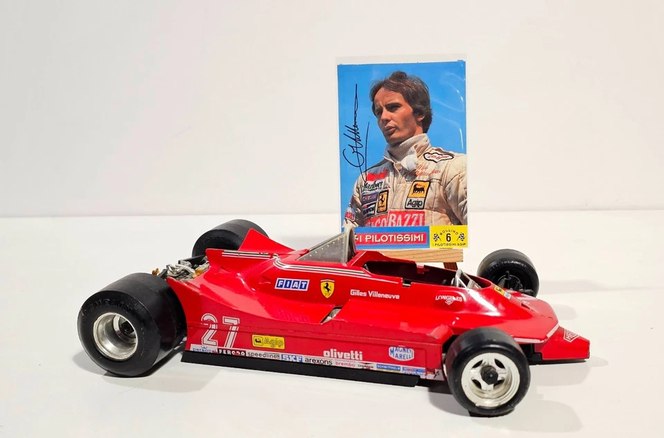 BURAGO-FERRARI 312 T5-SCALA 1/14-GILLES VILLENEUVE-N.2108-PER PARTI DI RICAMBIO - Immagine 2 di 4