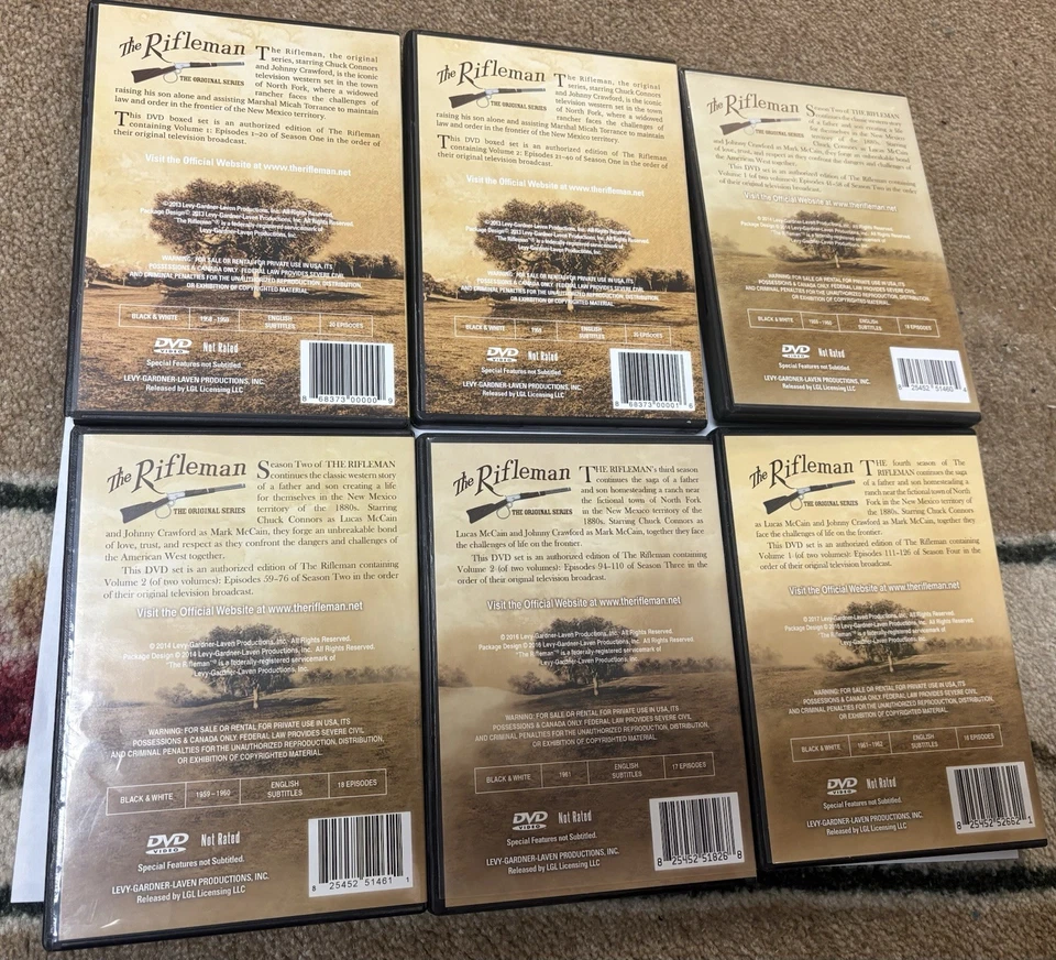 The Rifleman Lot Official Authorized Editions.  6 Volumes Details In Description - Image 2 of 2