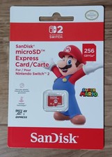 SanDisk microSD Express Card 256GB for Nintendo Switch 2 New