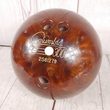 Columbia 300 WD Bowling Ball C300 USA 14lb. 2oz. - Brown Orange Sparkle Swirl
