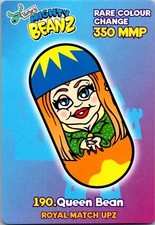 2002 Moose Enterprises 190. QUEEN BEAN Mighty Beanz card Free Ship